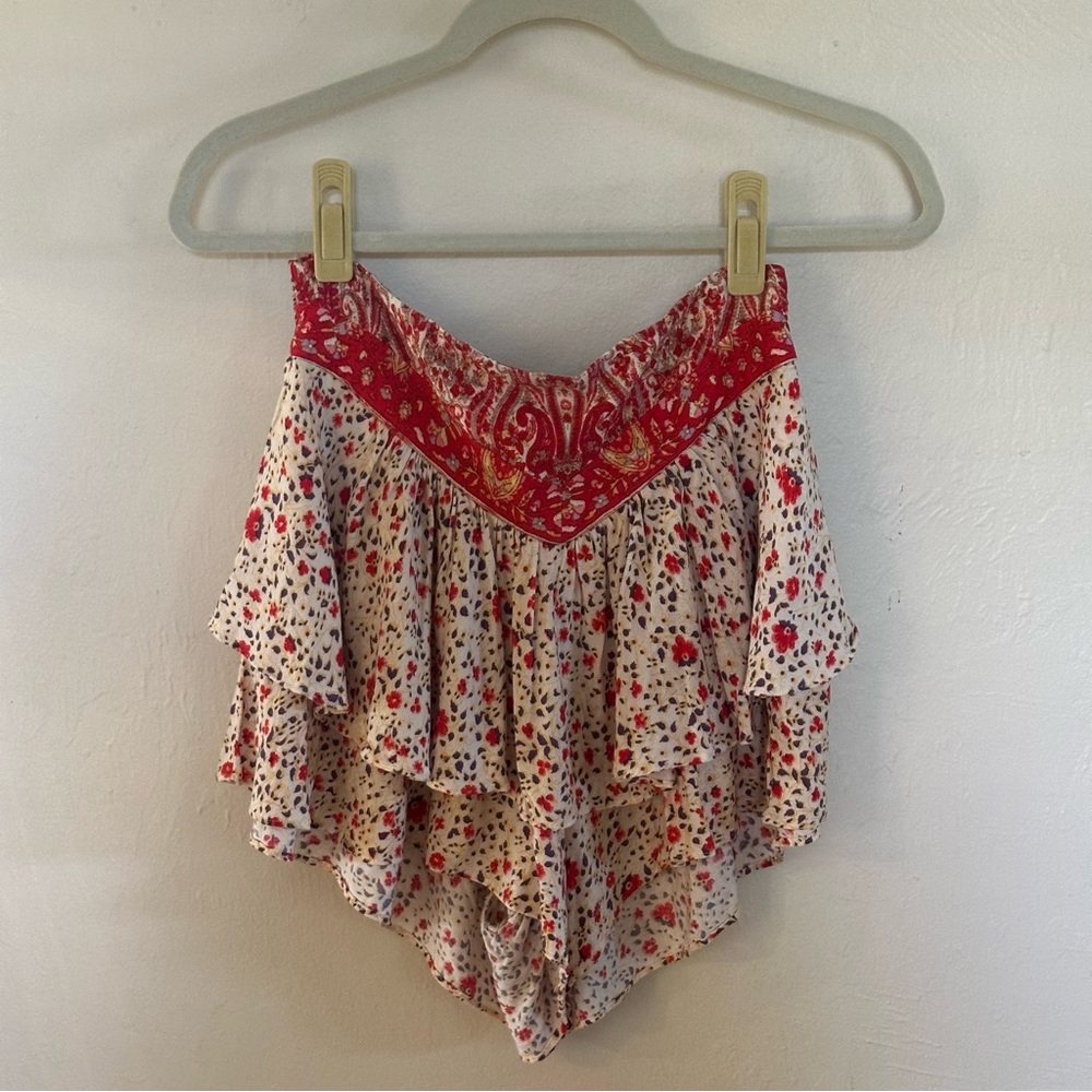 Free People ruffled shorts